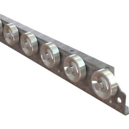 OMNI METALCRAFT Omni Metalcraft Straight Flow Rail - Channel - 1-31/32" OAW - 4 WPF 3" Axle Centers FRWL1.94-5-3-10